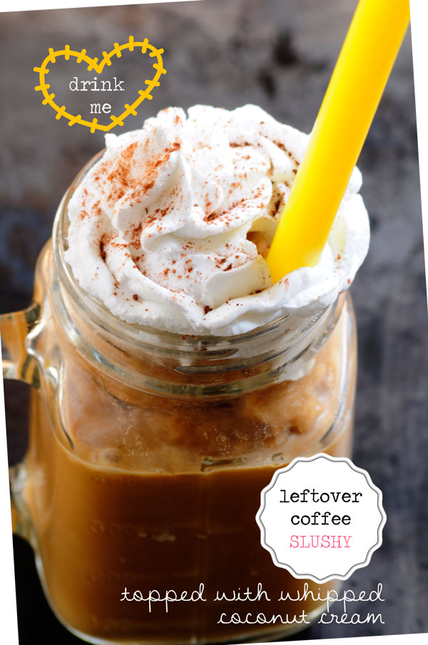 Leftover Coffee & Coconut Slushy